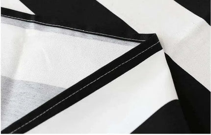 Stylish Striped Canvas Tablecloth | Timeless Elegance and Durability