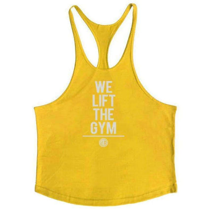 Men's Y-Back Sleeveless Muscle Tank - Performance Fitness Stringer Vest for Bodybuilding