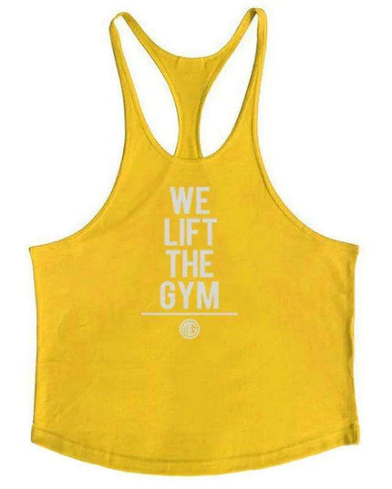 Men's Y-Back Sleeveless Muscle Tank - Performance Fitness Stringer Vest for Bodybuilding