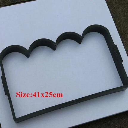 DIY Garden Pathway Mold for Paving Stones - Create Custom Walkways with Manually Crafted Concrete Slabs