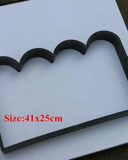 DIY Garden Pathway Mold for Paving Stones - Create Custom Walkways with Manually Crafted Concrete Slabs