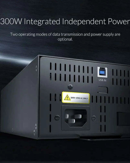 30-Port Heavy-Duty USB Hub with Built-In SD Card Reader for Enhanced Data Transfer and Charging