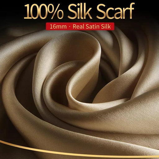 Silken Symphony: Luxurious Pure Silk Women's Scarf