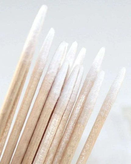 Premium Cotton Swabs with Wooden Handles - Essential Beauty Tool Collection