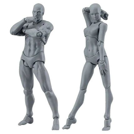 Dynamic Poseable Artist Mannequin Set for Creative Expression