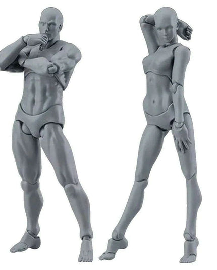 Dynamic Poseable Artist Mannequin Set for Creative Expression