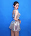 Elegance Unleashed: Silver Sequins Mirrors Short Dress for Mesmerizing Nights
