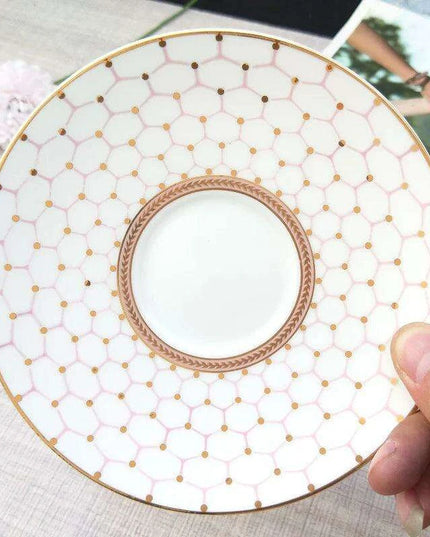 Nordic Elegance: Luxury Bone China Coffee Cup Set with Saucer & Spoon - 200ml British Porcelain Drinkware for Gifting