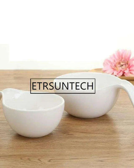 30-Piece Elegant Melamine Ramen Bowls Set with Comfortable Handles for Soup and Rice