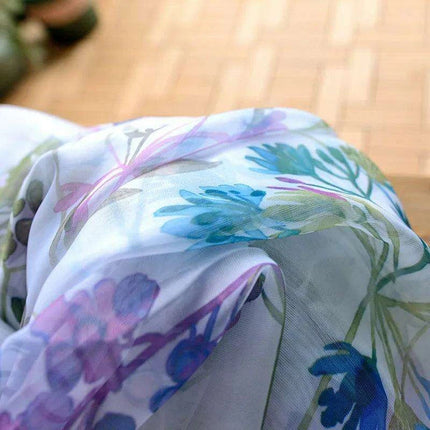 Elegant Purple Floral Blackout Curtains for Home Decor