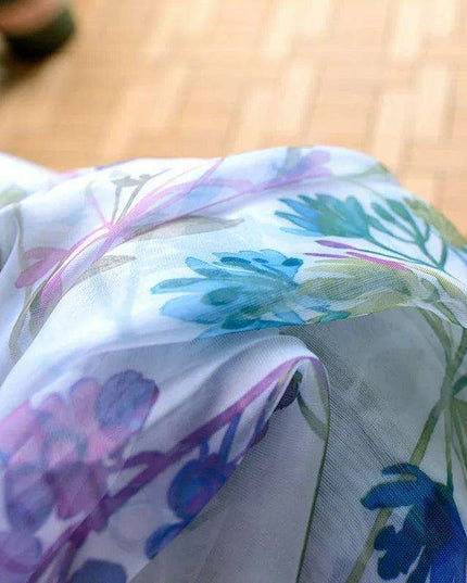 Elegant Purple Floral Blackout Curtains for Home Decor