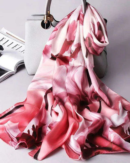 Elegant Hangzhou 100% Pure Silk Scarf - Timeless Luxury Wrap