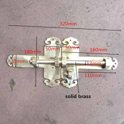 COTOM Safety Gate Latch Brass Solid Bolt Reinforced Durable Wooden Door Lock Garden Yard Slide Catch Lock Latch+8pcs Screws cotom-safety-gate-latch-brass-solid-bolt-reinforced-durable-wooden-door-lock-garden-yard-slide-catch-lock-latch-8pcs-screws
