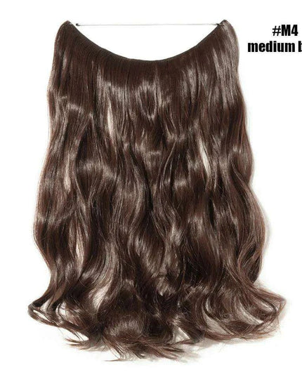 Glamorous Transformation: Discover the Magic of Invisible Wire Hair Extensions