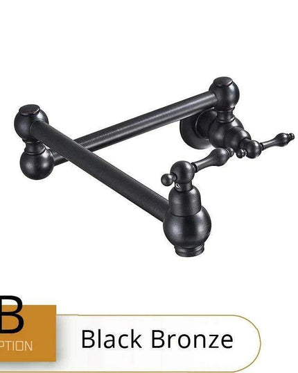 Brass Pot Filler Faucet with Flexible Swing Arm and Dual Joint Spout - Elevate Your Cooking Experience