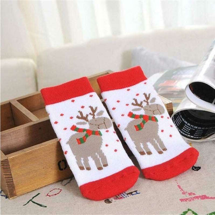 Festive & Snug: Holiday Cotton Socks for Babies