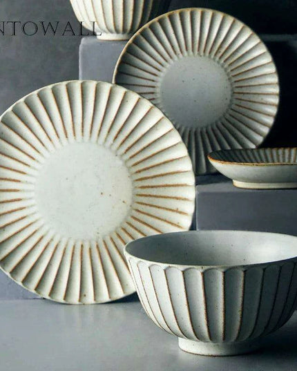 ANTOWALL Stylish Japanese Stoneware Tableware Set Collection