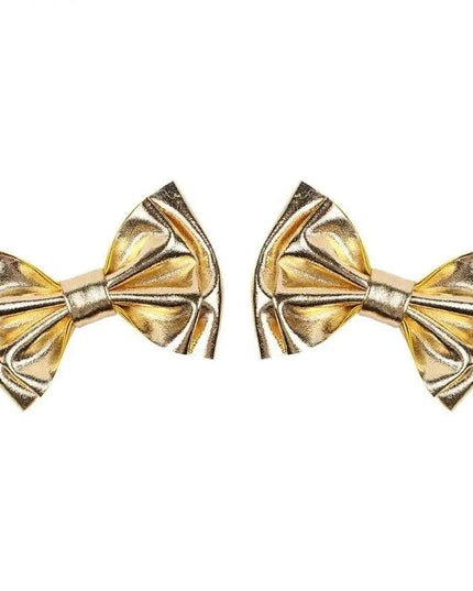 Chic Vintage Gold Hair Bows Collection - Stylish Accessories for Trendy Kids