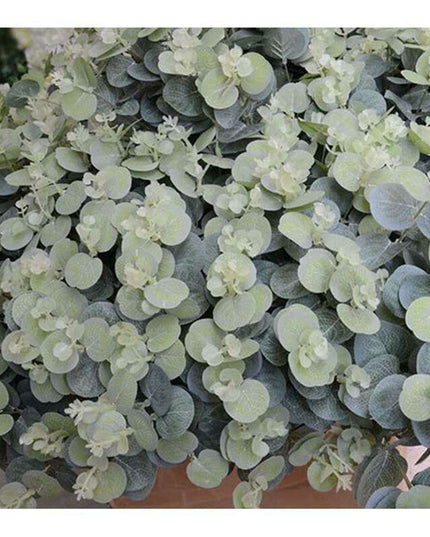 Eucalyptus Elegance: Luxurious Silk Floral Bouquet with 16 Stems