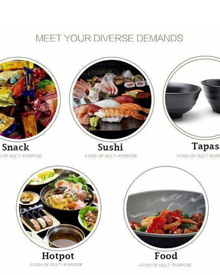 Stylish Melamine Ramen and Salad Bowl Set for Elevated Dining Experiences