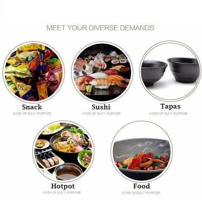 Stylish Melamine Ramen and Salad Bowl Set for Elevated Dining Experiences