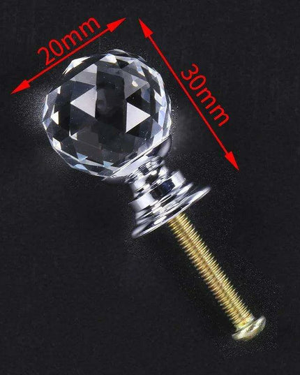 Exquisite Diamond-Cut Crystal Glass Cabinet Knobs for a Stylish Home Upgrade