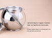Stainless Steel and Glass Flower Tea Pot with Infuser - Elegant 500ml Set