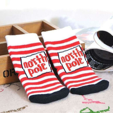 Festive & Snug: Holiday Cotton Socks for Babies