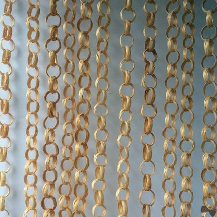 Hand-Woven Bamboo Curtain Hanging Decoration – Set of 10