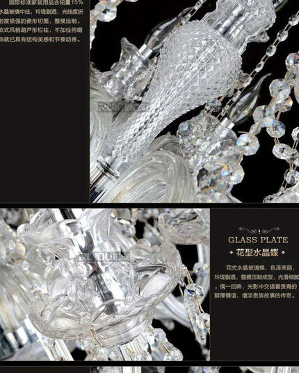 Stunning K9 Crystal Chandelier for Opulent Staircases and Lobbies - Options for 12, 15, 18, and 24 Lights