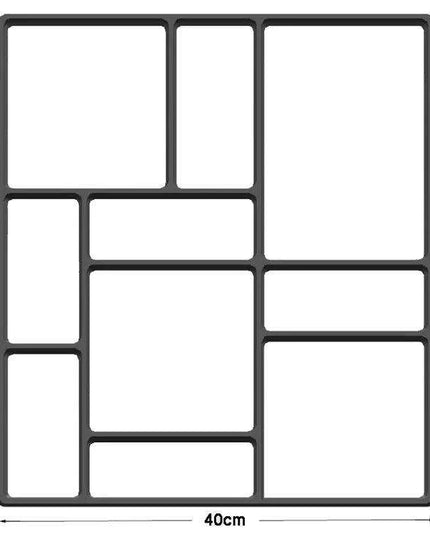 DIY Garden Pathway Mold for Paving Stones - Create Custom Walkways with Manually Crafted Concrete Slabs