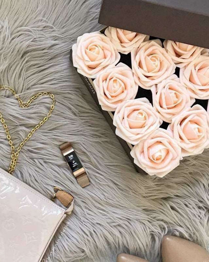 Elegant Faux Rose Bouquet Set - Choose from 10/20/30 Pieces