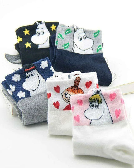 Moomin Chic Cotton Sock Slippers for Trendy Women