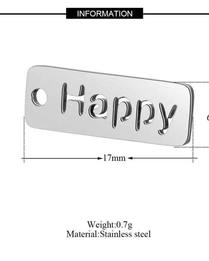 Inspirational 10-Pack Stainless Steel Charms for Creative Jewelry Making