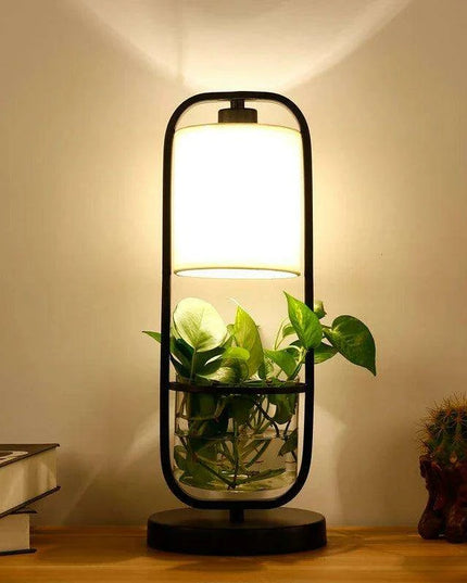 Botanical Elegance: Chic Table and Standing Lamp Set