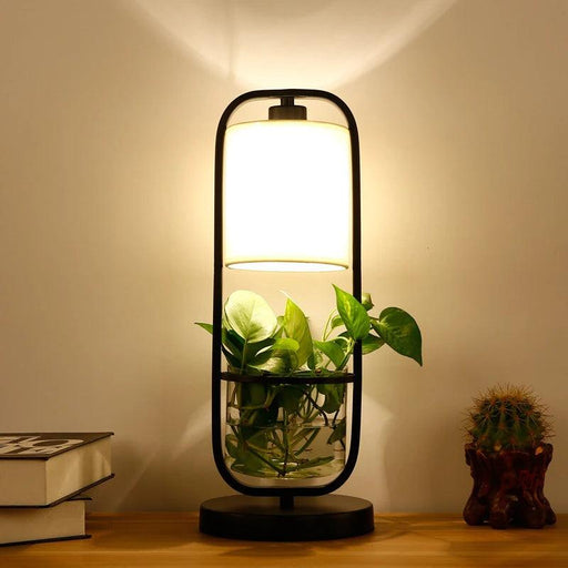 Botanical Elegance: Chic Table and Standing Lamp Set