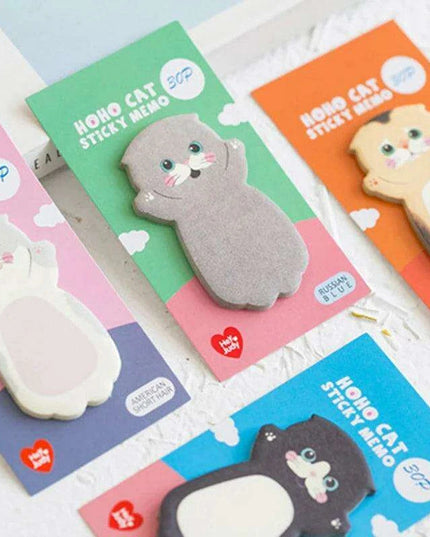 Cute Cat-Themed Sticky Memo Pad