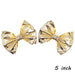 Chic Vintage Gold Hair Bows Collection - Stylish Accessories for Trendy Kids