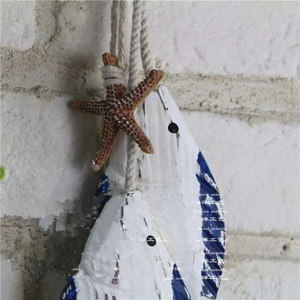 Coastal Village DIY Wooden Fish Wall Art Kit for Personalized Home Decor