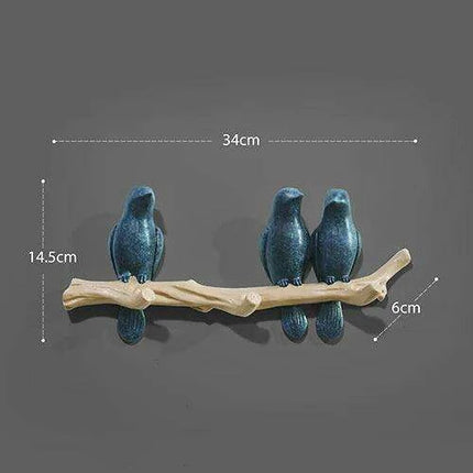 Chic Bird-Inspired Resin Wall Hook: A Blend of Style and Functionality
