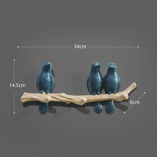 Chic Bird Design Wall Hook: Functional Home Accent