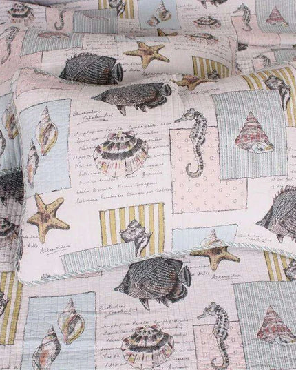 100% Cotton Queen Quilted Bedspread Set