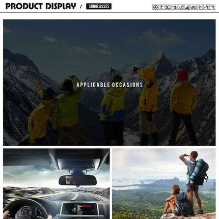 Classic Elegance Men's Polarized Sunglasses - Unmatched Clarity and Style