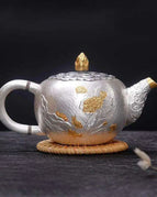 Silver teapot