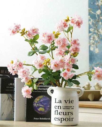 Sakura Silk Blossom Branch - Elegant Artificial Floral Arrangement for Home & Events