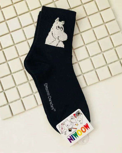 Moomin Chic Cotton Sock Slippers for Trendy Women