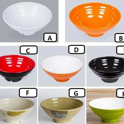 Set of 100 - 8-Inch Elegant Melamine Bowls for Authentic Korean and Japanese Dining - Perfect for Home and Restaurant Use