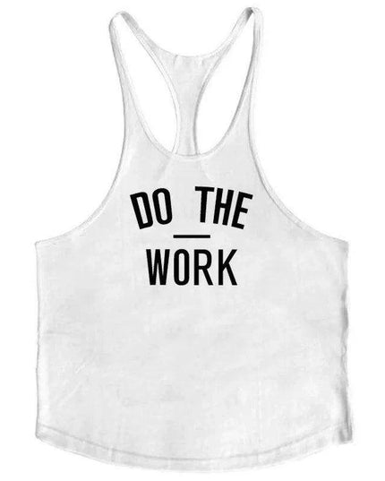 Men's Y-Back Sleeveless Muscle Tank - Performance Fitness Stringer Vest for Bodybuilding