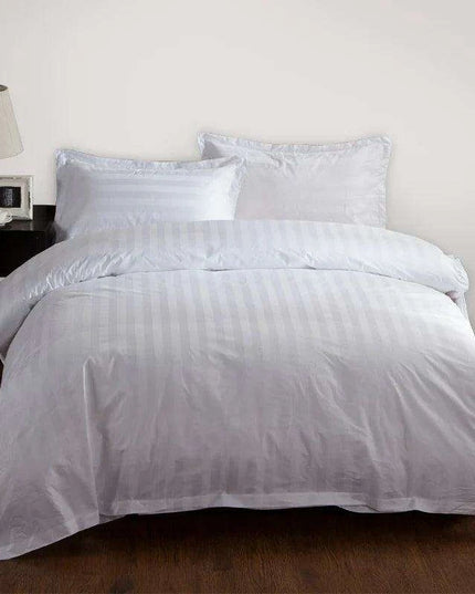 Elegant Striped 100% Cotton Luxury Pillowcase for Ultimate Sleep Comfort