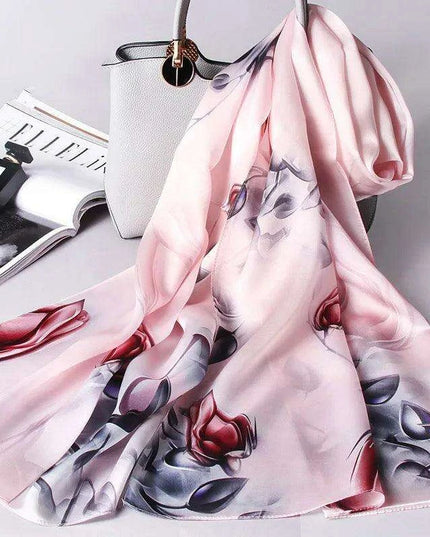 Elegant Hangzhou 100% Pure Silk Scarf - Timeless Luxury Wrap